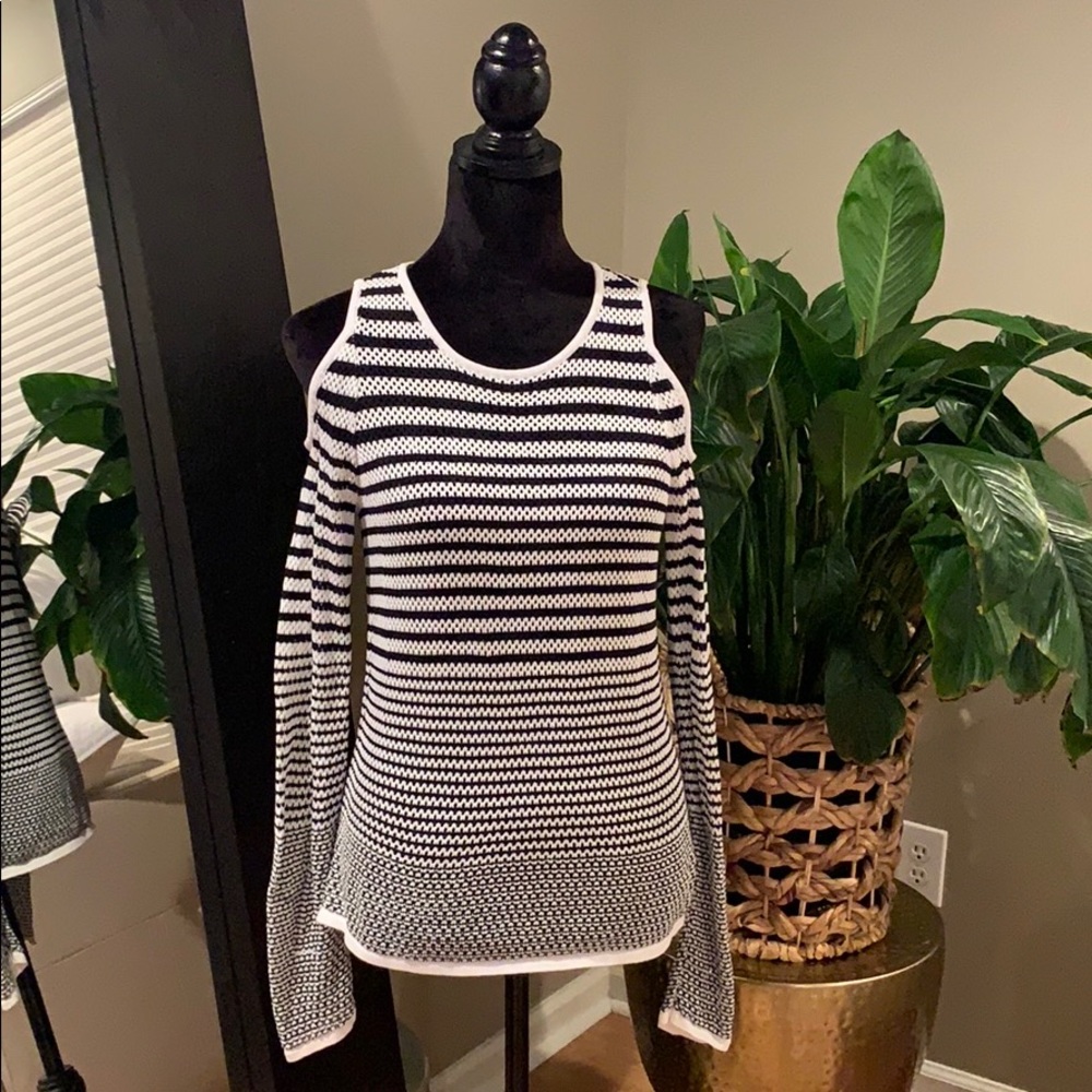 Rag & Bone Knit Open Shoulder Sweater - Medium